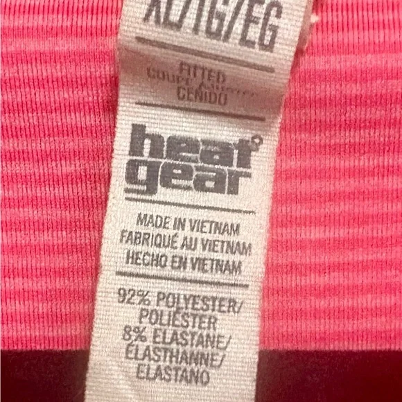 Under Armour Pink Fitted Short Sleeve T-Shirt - Picture 3 of 4